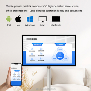 Écran intelligent portable QDE <span class=keywords><strong>sur</strong></span> roues 1080P, interactif, compatible Android OS, <span class=keywords><strong>Google</strong></span> Store, sans fil, mobile - Product Image 5