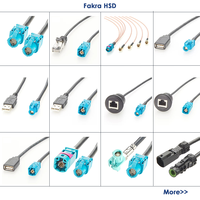Cable HSD a HSD IP67, Arnés de Video HSD LVDS para Cámara de Visión Trasera de BMW, Conector HSD Rosenberger Código A de 4 Pines D4K14A-1D5A5-A