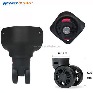 Roulettes de remplacement pour valise, protection de l'environnement, amovibles, pivotantes à 360°, doubles roues, en PVC, silencieuses - Product Image 5