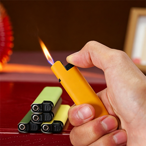 Briquet coupe-vent rechargeable à gaz, <span class=keywords><strong>flamme</strong></span> jet, pour cigarettes, torche, en plastique, en gros, avec boîte de présentation - Product Image 6