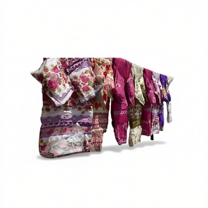 Ensemble de couette patchwork assorti MADDY, taille matrimoniale, rembourrage en microfibre polyester, pour une utilisation toute l'année à la maison - Product Image 1