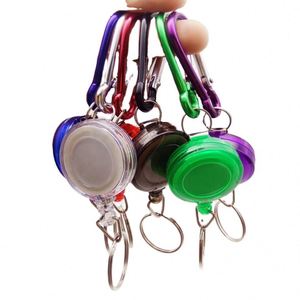 Custom Logo Outdoor <b>Cheap</b> Aluminum Lightweight Carabiner ID Badge Holder Reel Clip Portable Retractable Keychain - Product Image 5