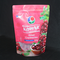 Sachet Doypack Transparent Personnalisé avec Fenêtre en Plastique, Anti-Humidité, pour Emballage de Fruits Secs et de Café