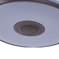 Ventilador de techo con control remoto de luz LED de nuevo diseño inteligente para altavoz Bluetooth para sala de estar