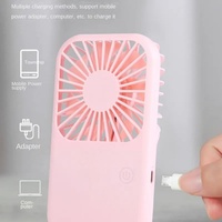 Mini ventilateur portable électrique à piles rechargeable par USB, refroidisseur d'air manuel, mini ventilateur à main