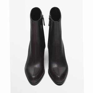 <span class=keywords><strong>Scarpe</strong></span> da <span class=keywords><strong>donna</strong></span> alla caviglia e <span class=keywords><strong>stivaletti</strong></span> 2025 inverno nuove <span class=keywords><strong>scarpe</strong></span> marroni a punta semplici in pelle con tacco alto - Product Image 4