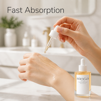 Sérum Ampoule Vegan à la Centella Anti-rides Hydratant Apaisant Réparateur pour le Visage PH5.5 Formule Douce Faiblement Acide 50ml