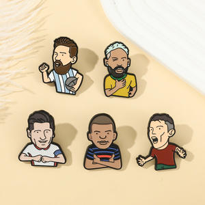 珐琅别针篮球运动衫翻领别针定制硬质金属标志翻领别针徽章标签可爱定制金属标志徽章 - Product Image 3