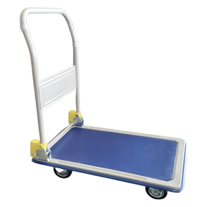 Tugas berat kapasitas 150kg lipat Platform troli karet baja Flatbed <span class=keywords><strong>Dolly</strong></span> <span class=keywords><strong>Cart</strong></span> untuk gudang rumah kantor mendorong bergerak tangan truk - Product Image 1