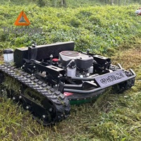 Cortadora de Césped Robótica Automática a Gasolina con Cilindro de 800 mm, Control Remoto, para Desbrozar y Limpiar Terrenos, Precio de Fábrica