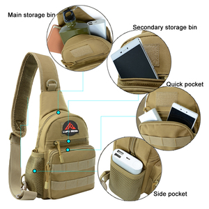 กระเป๋าคาดอกยุทธวิธีแบบยูนิเซ็กซ์ ลายพรางสไตล์วินเทจ ปิดด้วยซิป บุตาข่ายและโพลีเอสเตอร์ สำหรับใช้ในชีวิตประจำวัน - Product Image 5