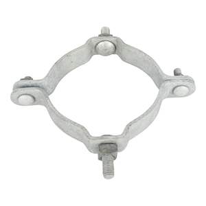 Bande de fixation double offset Quan Pham 4-3/8 po - 5 po, galvanisée à chaud ASTM A-153, qualité supérieure pour la fixation de demi-bandes. - Product Image 6