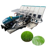 Machine à repiquer le riz automatique Wubota à 6 rangs, semoir et repiqueuse, type marche, repiqueuse à 6 rangs