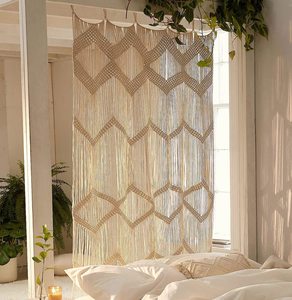Tenda Macramè DaiRui Nera Boho per Finestra e Porta, Decorazione Murale per Camera da Letto e Testiera - Product Image 5