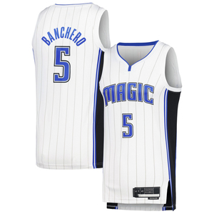 2025 Hommes Orlando # 5 Maillots de basket personnalisés Banchero, chemises brodées, uniformes pour jeunes - Product Image 5
