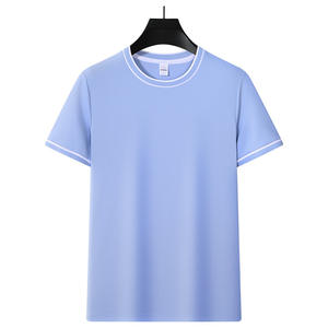 T-shirt minimaliste en coton pour homme-Design uni classique avec tissu en coton 100% de qualité supérieure pour un confort ultime - Product Image 2