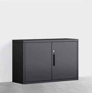 خزانة ملفات قصيرة بيضاء اللون طراز 760H مع أبواب فولاذية جانبية عريضة ورفوف للمكتب والصالة الرياضية والمدرسة - Product Image 5