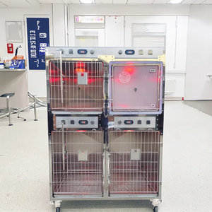 Acier inoxydable de luxe moderne durable pliable résistant à l'eau <span class=keywords><strong>Cage</strong></span> pour animaux de compagnie chien hôpital <span class=keywords><strong>Cage</strong></span> vétérinaire ICU embarquement élevage - Product Image 5