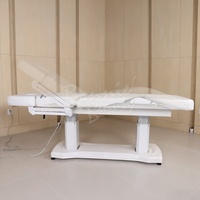 BonnieBeauty BN-A201 Table de spa de beauté électrique 4 moteurs appui-tête de lit facial en cuir réglable pour ateliers Applications faciales