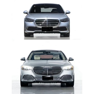 Modificación de Estilo <span class=keywords><strong>Maybach</strong></span> para Clase <span class=keywords><strong>2021</strong></span>+ W223 S450 S350 S500 S400, Parrilla Delantera y Trasera Grande para Benz S - Product Image 1