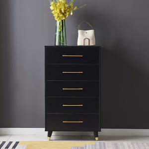 Commode moderne de luxe haut de gamme à 2 3 4 5 tiroirs avec glissière, poignée et pied - Product Image 5