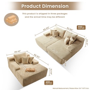 Living Room <strong>Sofa</strong> <strong>Bed</strong> Design Latest Italy 2025 with House Corduroy Couch Modular <strong>Combination</strong> <strong>Bed</strong> Corner Modern Sectional <strong>Sofa</strong> Set - Product Image 6