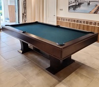 Maßgefertigter Massivholz-Schiefer-Billardtisch Moderner Luxus-Billardtisch im Amerikanischen Stil für Spielzimmer
