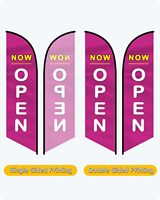Benutzer definierte Polyester Material Strand Flagge Werbung Feder Flagge Teardrop Banner Große Rechteck Flagge für Werbung Road Show Event