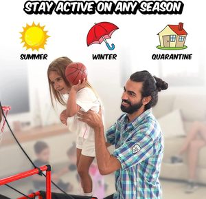 Canestro da Basket Doppio con Supporto Facile da Montare per Bambini, Gioco Sportivo per Interni ed Esterni, Divertente Competizione Familiare - Product Image 3