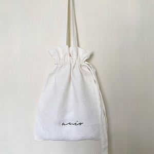 Customizable Eco-Friendly Packaging Bag 100% Organic <b>Drawstring</b> <b>Pouch</b> With Tote - Product Image 3