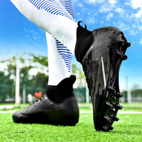 Chaussures de football Sunqin pour terrain synthétique intérieur unisexe, chaussures d'entraînement pour jeunes AG TF, tige en PU, semelle extérieure en PVC