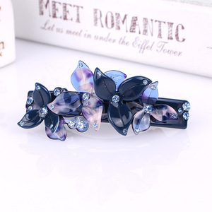 <span class=keywords><strong>RARA</strong></span> – Barrette à cheveux en cristal, accessoires de mode, fleurs coréennes, barrettes élégantes, en acétate, 8.0cm, Offre Spéciale - Product Image 6