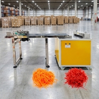 Machine à déchiqueter le papier froissé, sortie directe d'usine, pour la production de bandes de papier crépon uni pour le rembourrage des boîtes cosmétiques