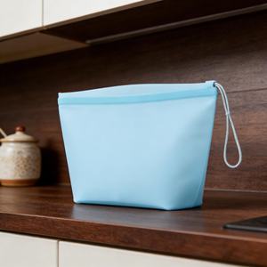 ถุงซิลิโคนเก็บอาหารแบบใช้ซ้ำได้ ป้องกันการรั่วซึม ใช้กับเครื่องล้างจานได้ เป็นมิตรกับสิ่งแวดล้อม ปลอดสารพิษ ใช้สำหรับแช่แข็งและทำอาหาร - Product Image 5