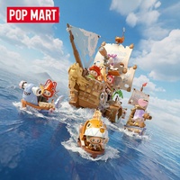 Vente en gros de boîtes mystères authentiques POPMART, ensemble de blocs de construction Labubu Mermaid Search, jouet de collection tendance