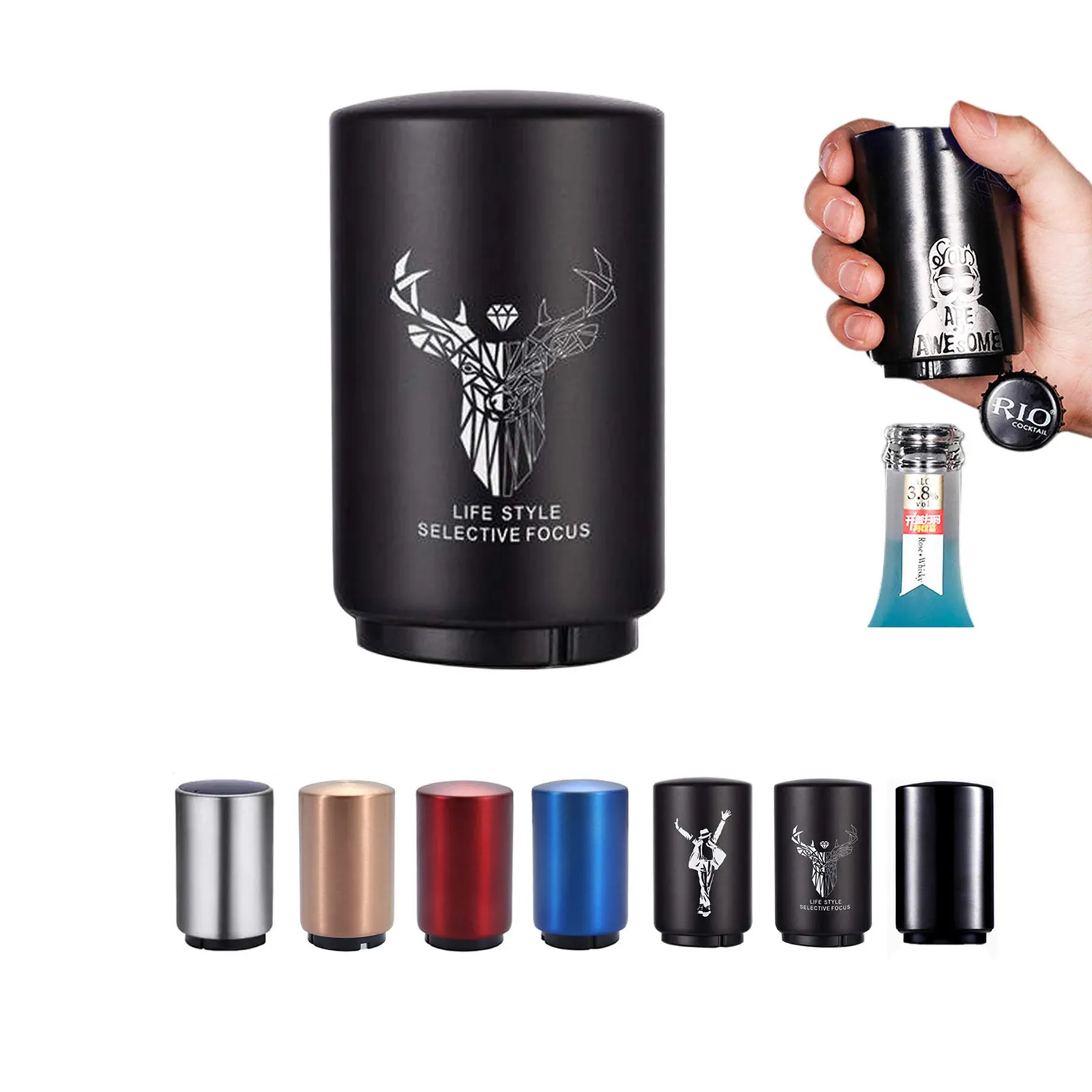 Portable Automatic Beer Bottle Opener For Stainless Bottle Opener Stainless Steel Bottle Opener Automatic For Push Down