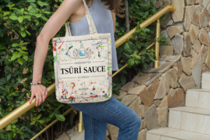 Bolsa de Tela Reutilizable <span class=keywords><strong>Rungo</strong></span>, de Algodón Orgánico, con Correa para el Hombro, Impresión Personalizada, Promocional, para Compras, 37x40cm, Lavable - Product Image 3