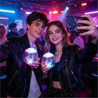 Gobelets LED Disco Ball pour enfants en plastique avec paille pour Halloween – Gobelets transparents pour fêtes, promotions et rassemblements en bar