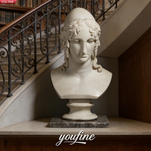 YOUFINE - Busto de Mármol de Julio César Tallado a Mano para Decoración de Museos y Galerías - Product Image 4