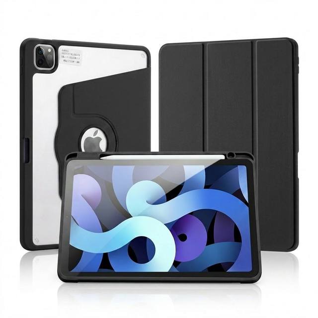 360 Rotating Stand Case  for iPad Pro 10.5 iPad Air 3rd Gen 2019 Lightweight Matte Hard Back Cover Anti-Scratch Private Mold