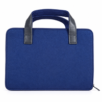 Organisateur de documents gris foncé avec bordure rose et poignée portable, sac de classement en feutre