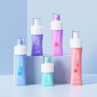 Flacon cosmétique 50ml 80ml 120ml 130ml 150ml, flacon pompe et vaporisateur de luxe 100ml, ensemble d'emballage pour soins de la peau pour bébé, plastique