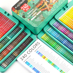 KALOUR 240 Set pensil warna kayu, menggambar tangan desain seni grafiti pensil warna untuk penggunaan sekolah - Product Image 3