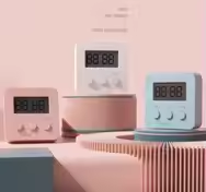 Digitaler Küchen-Timer aus Kunststoff mit 99m 59s Countdown-Funktion, Umweltfreundliches Design, Großes LCD-Display