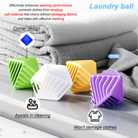 Balle de lavage réutilisable en TPR pour machine à laver - Outil de nettoyage des vêtements et des poils, éliminateur de poils d'animaux et attrape-poils