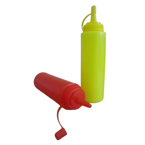 Tùy Chỉnh Trắng Vàng Đỏ PE Nhựa Bóp Vòng <span class=keywords><strong>Ketchup</strong></span> Chili Salad Hot Sauce Gia Vị Mặc Quần Áo Dispenser Chai - Product Image 4