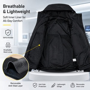 Chaqueta de Seguridad Resistente a Cortes de PE, Nivel 5, Protección Contra Vapores, Ropa de Trabajo Industrial, Precio de Fábrica al Por Mayor, Personalizable - Product Image 3