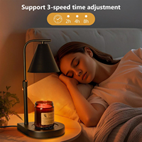 Lampe chauffe-bougie en bois, décorations d'intérieur, chauffe-cire électrique multifonctionnel, lumière à intensité variable, lampes de chevet, cadeaux