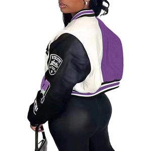 เสื้อแจ็คเก็ตวาร์ซิตี้ผู้หญิงแบบสั่งทำพิเศษ ปี 2026 แขนยาว กันลม เสื้อนอกสำหรับฤดูใบไม้ร่วง ปกคอพับได้ ทอเนื้อผ้าบางเบา - Product Image 2