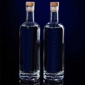 Bouteille en verre de <span class=keywords><strong>cidre</strong></span> créative de 500ml pour vin vodka whisky rhum et <span class=keywords><strong>gin</strong></span> Design élégant de glaçage - Product Image 3